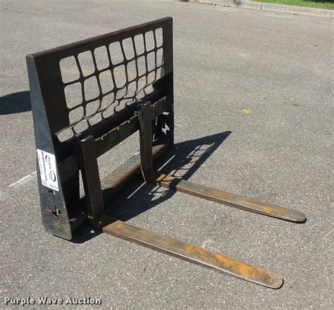 used pallet forks for skid steer for sale|bobcat skid steer fork attachment.